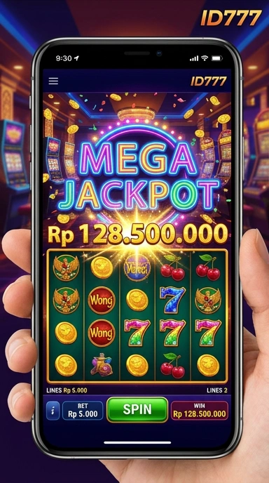 Cuplikan layar menu unduhan id777 untuk perangkat Android